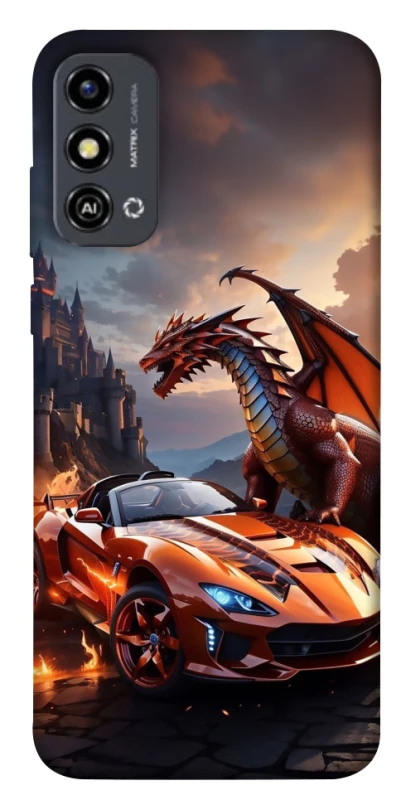 Чохол на ZTE Blade A53 Сar and dragon фото 1 з 1