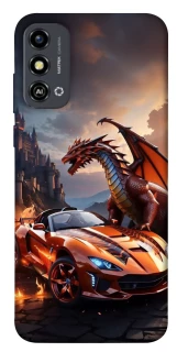 Чохол на ZTE Blade A53 Сar and dragon фото 1 з 1