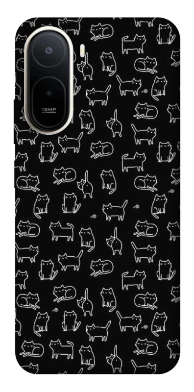 Чохол на Xiaomi Redmi A7 Pro 4G Black Cats фото 1 з 2