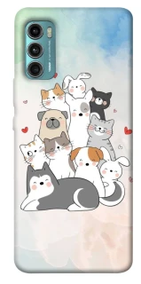 Чохол на Motorola Moto G60 Funny Pets ver.2 фото 1 з 1