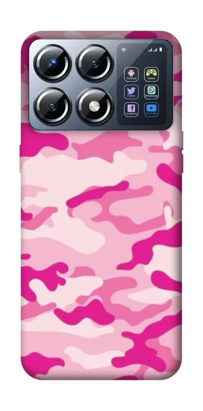 Чехол на Xiaomi POCO X8 Pro camouflage pink фото 1 из 1