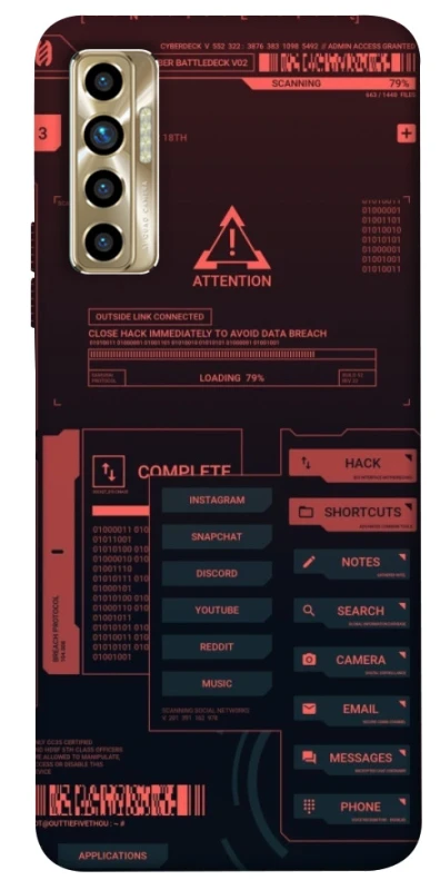 Чохол на TECNO Camon 17P Attention фото 1 з 1