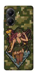 Чохол на Xiaomi Poco X6 Pro Military Waifu фото 1 з 1
