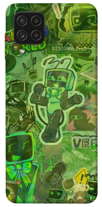 Чехол на Samsung Galaxy A22 4G Dandysworld tv green theme фото 1 из 1