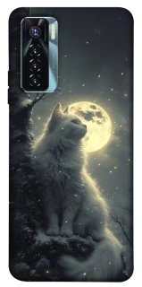 Чехол на TECNO Camon 17 Pro Кот под луной фото 1 из 1