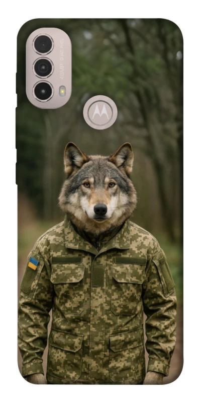 Чохол на Motorola Moto E40 Вовк захисник фото 1 з 1