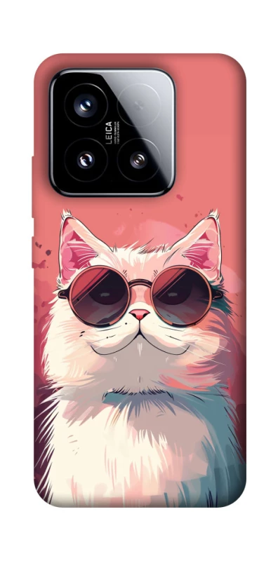 Чохол на Xiaomi 15 Сat with glasses фото 1 з 1