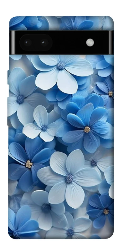 Чехол на Google Pixel 6a Синие цветы фото 1 из 1