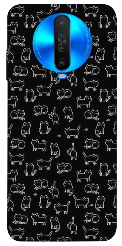 Чохол на Xiaomi Poco X2 Black Cats фото 1 з 1