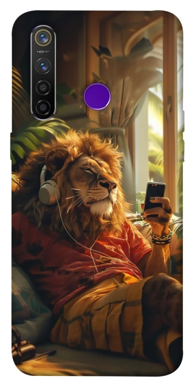 Чохол на Realme 5 Pro Лев v2 фото 1 з 1