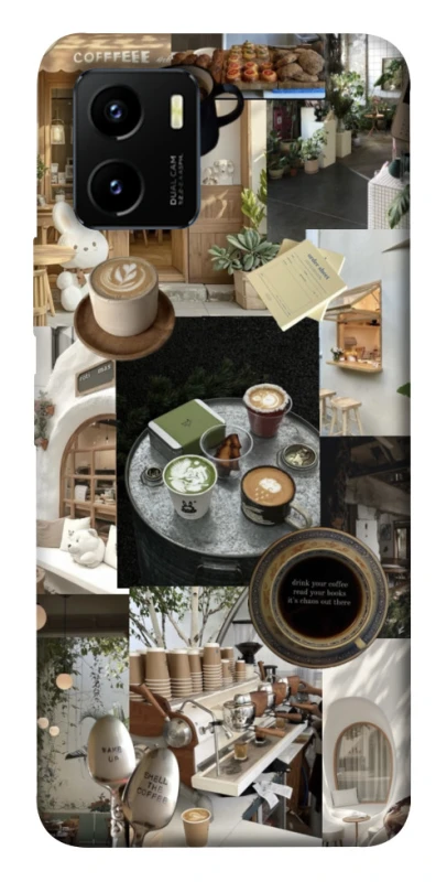 Чохол на Vivo Y15s Coffee collage ver.4 фото 1 з 1