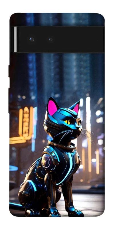 Чохол на Google Pixel 6 Cyber cat фото 1 з 1