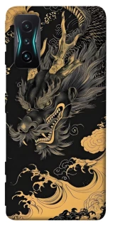 Чохол на Xiaomi Redmi K50 Gaming gold dragon фото 1 з 1