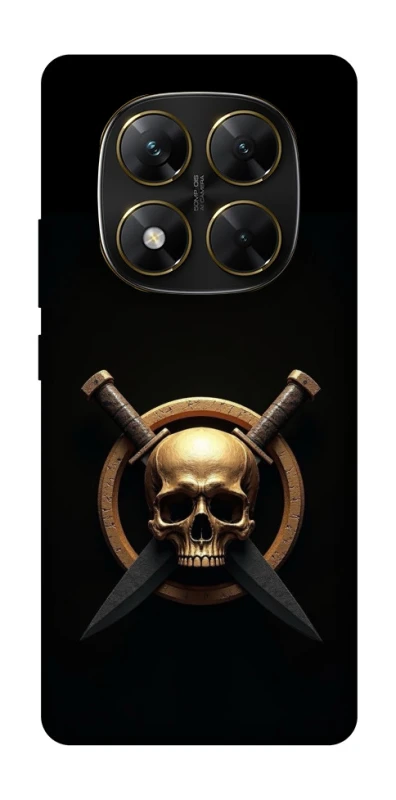 Чохол на Xiaomi Poco X7 Golden Skull фото 1 з 1