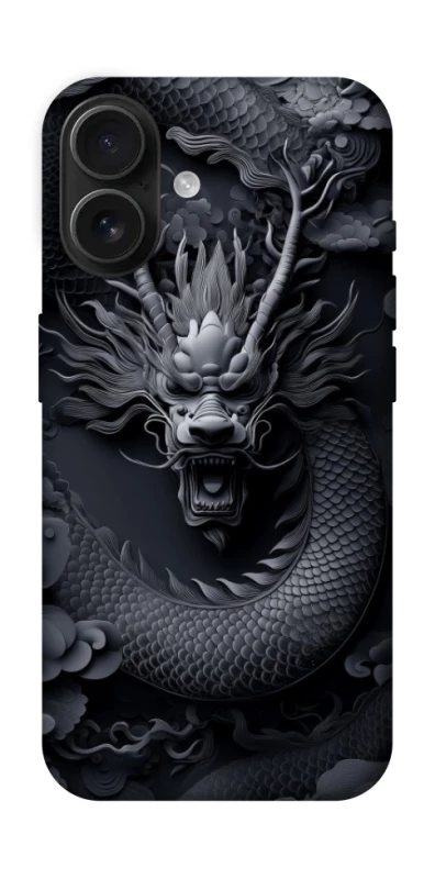 Чехол на Apple iPhone 16 black dragon фото 1 из 1