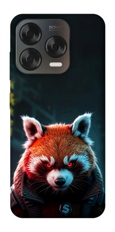 Чехол на ZTE Blade V70 Design Cyber Red Panda фото 1 из 2