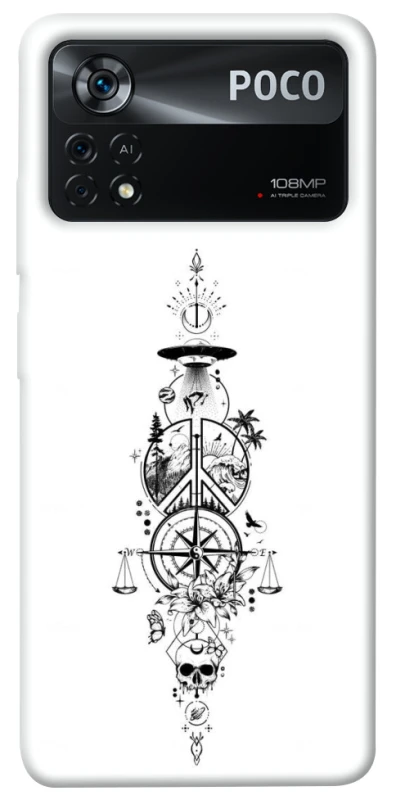 Чехол на Xiaomi Poco X4 Pro 5G Tattoo ver.7 фото 1 из 1