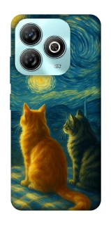 Чохол на ZTE Blade A75 4G Cats under the stars фото 1 з 1