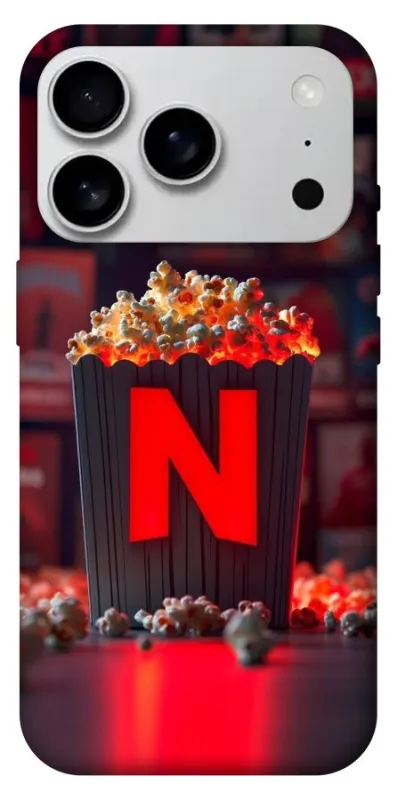 Чехол на Apple iPhone 18 Pro Max Netflix and popcorn фото 1 из 1