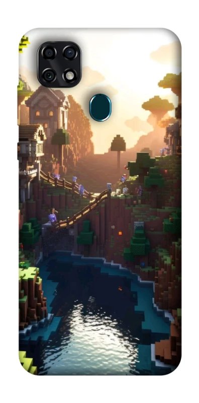 Чехол на ZTE Blade 20 Smart Minecraft sunset фото 1 из 1