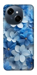 Чехол на TECNO Spark Go 1 Синие цветы фото 1 из 1