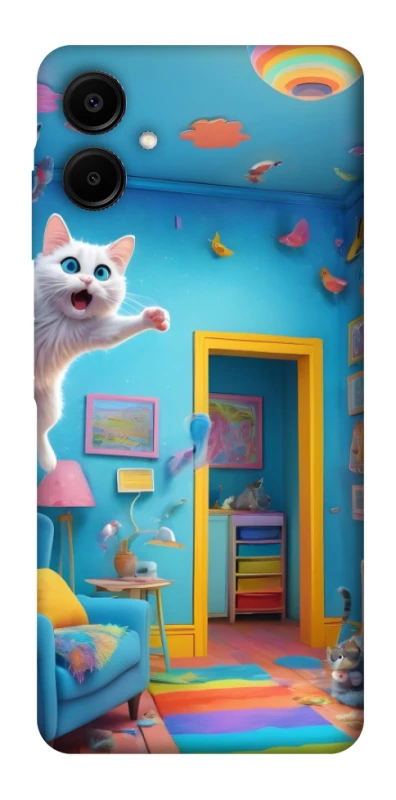 Чохол на Samsung Galaxy A06 crazy cat фото 1 з 1
