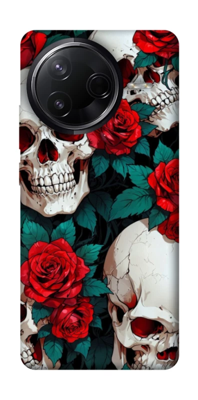 Чохол на Infinix Note 50 Pro skull and rose фото 1 з 1