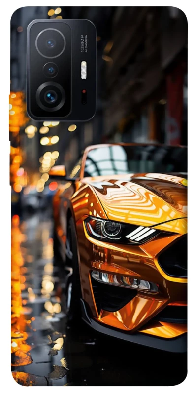 Чохол на Xiaomi 11T / 11T Pro Golden sports car фото 1 з 1