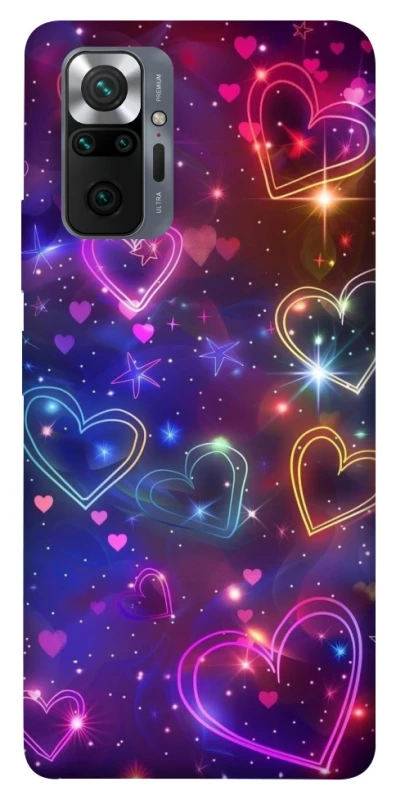 Чохол на Xiaomi Redmi Note 10 Pro Drawn hearts фото 1 з 1