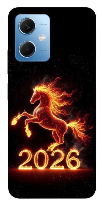 Чохол на Xiaomi Redmi Note 12 5G Red Fire Horse ver.1 фото 1 з 1