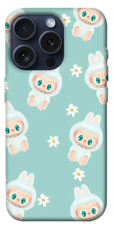 Чохол на Apple iPhone 15 Pro (6.1") Labubu Green фото 1 з 1