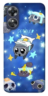 Чехол на Oppo A17 Pebble kitten stars фото 1 из 1