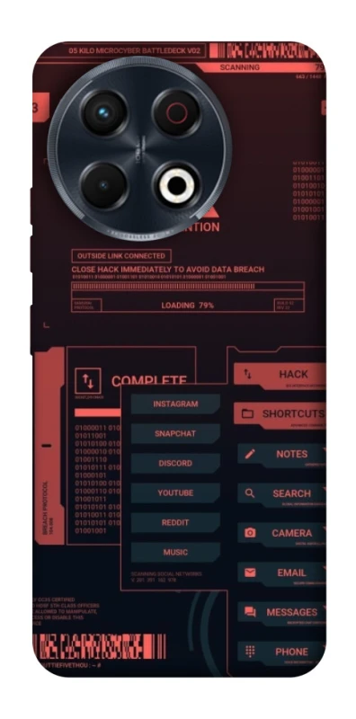 Чохол на TECNO Spark 30 Pro (KL7) Attention фото 1 з 1