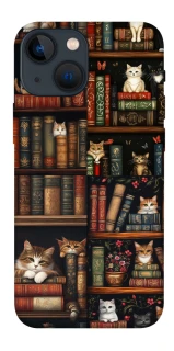 Чохол на Apple iPhone 13 mini (5.4") Cats & Books фото 1 з 1