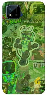 Чехол на Realme C20 Dandysworld tv green theme фото 1 из 1