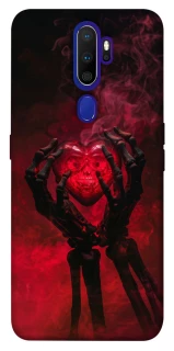 Чехол на Oppo A5 (2020) / Oppo A9 (2020) Heart in the hands of a skeleton фото 1 из 1