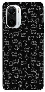 Чохол на Xiaomi Redmi K40 / K40 Pro / K40 Pro+ / Poco F3 Black Cats фото 1 Чохол на Xiaomi Redmi K40 / K40 Pro / K40 Pro+ / Poco F3 Black Cats фото 1 з 1