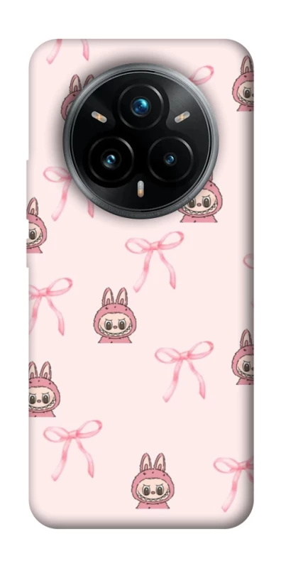 Чохол на Realme 14 Pro Pink bows and Labubus фото 1 з 1