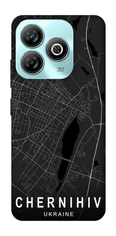 Чохол на ZTE Blade A75 4G Chernihiv map фото 1 з 1
