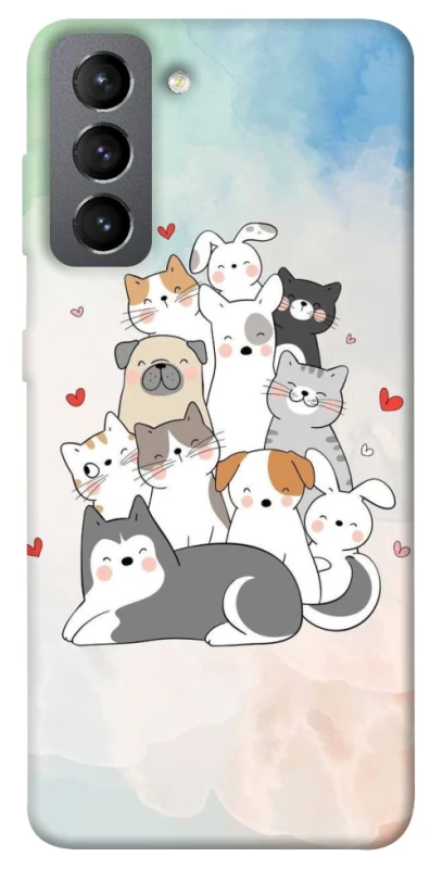 Чохол на Samsung Galaxy S21 FE Funny Pets ver.2 фото 1 з 1