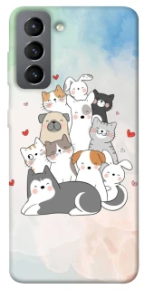 Чохол на Samsung Galaxy S21 FE Funny Pets ver.2 фото 1 з 1