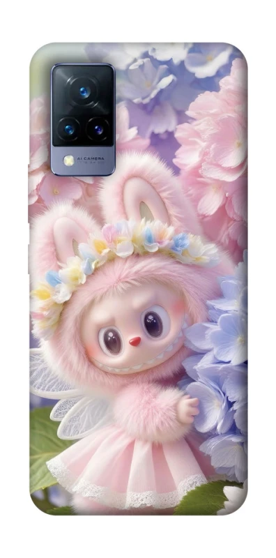 Чехол на Vivo V21 Labubu & Flowers ver.1 фото 1 из 1
