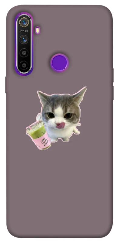 Чохол на Realme 5 cat matcha фото 1 з 1