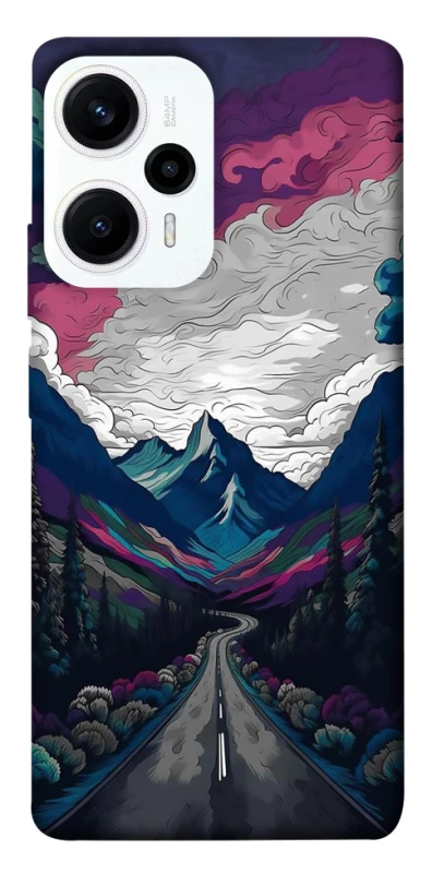 Чехол на Xiaomi Poco F5 / Note 12 Turbo Нарисованные горы фото 1 из 1