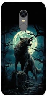 Чохол на Xiaomi Redmi 5 Plus / Redmi Note 5 (Single Camera) Вовк під місяцем фото 1 з 1