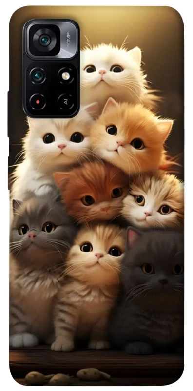 Чехол на Xiaomi Poco M4 Pro 5G Чехол Kittie Love v2 фото 1 из 1
