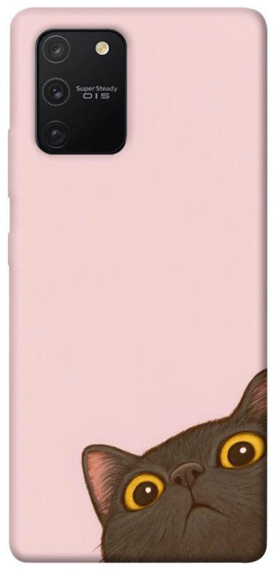 Чохол на Samsung Galaxy S10 Lite Peeping cat фото 1 з 1