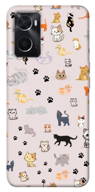 Чохол на Oppo A76 4G Cat style ver.1 фото 1 з 1