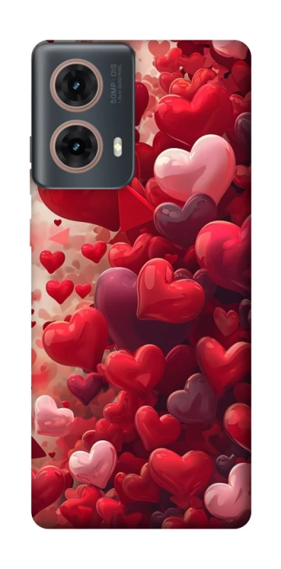 Чохол на Motorola Moto G85 Many hearts фото 1 з 1