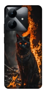Чохол на Realme Note 60x Вогняний кіт фото 1 з 1